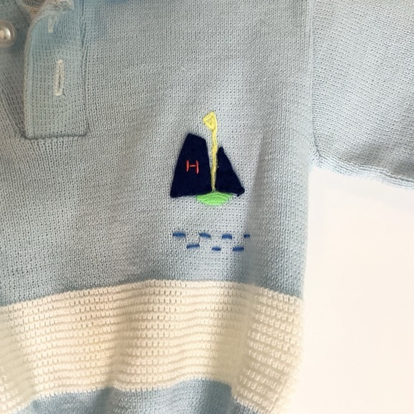 VINTAGE NOVELTY KNIT ACRYLIC 2 PC OUTFIT BABY 18 Months‎ Japan Photo Outfit - Picture 3 of 4